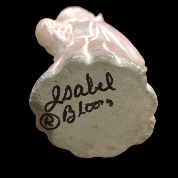 Isabel Bloom/ vintage/ Cherub Girl/signed not dated /sculpture/concrete figurine - Picture 7 of 7